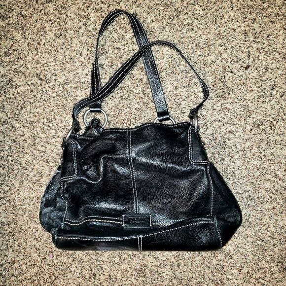 The Sak | Vintage Black Leather Tote - Picture 1 of 5
